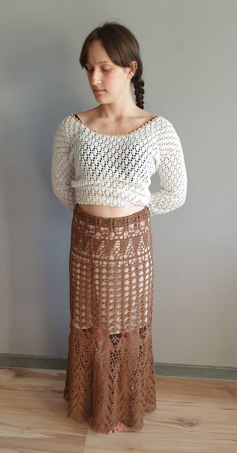 crochet long skirt