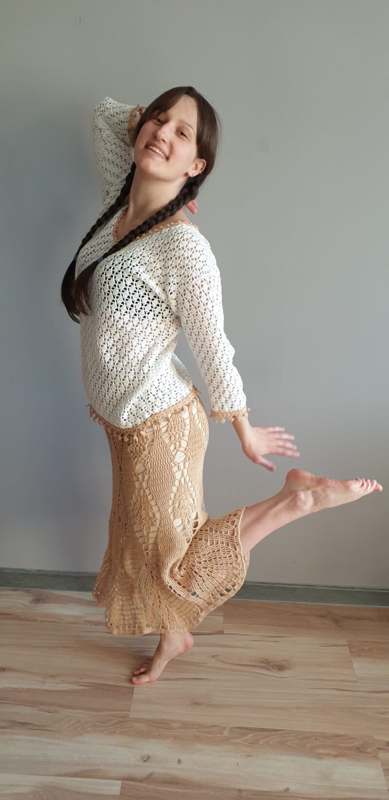 white women crochet blouse handmade